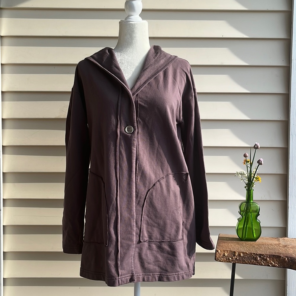 ICanToo hooded jacket. Dusty purple.Small